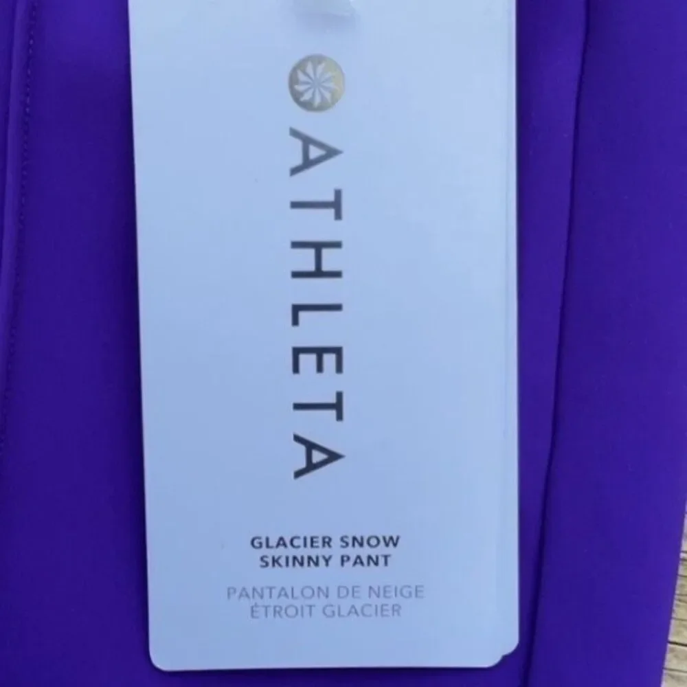 NWT Athleta Glacier Snow Skinny Pants size‎ 6 Purple Ski Outdoors Winter